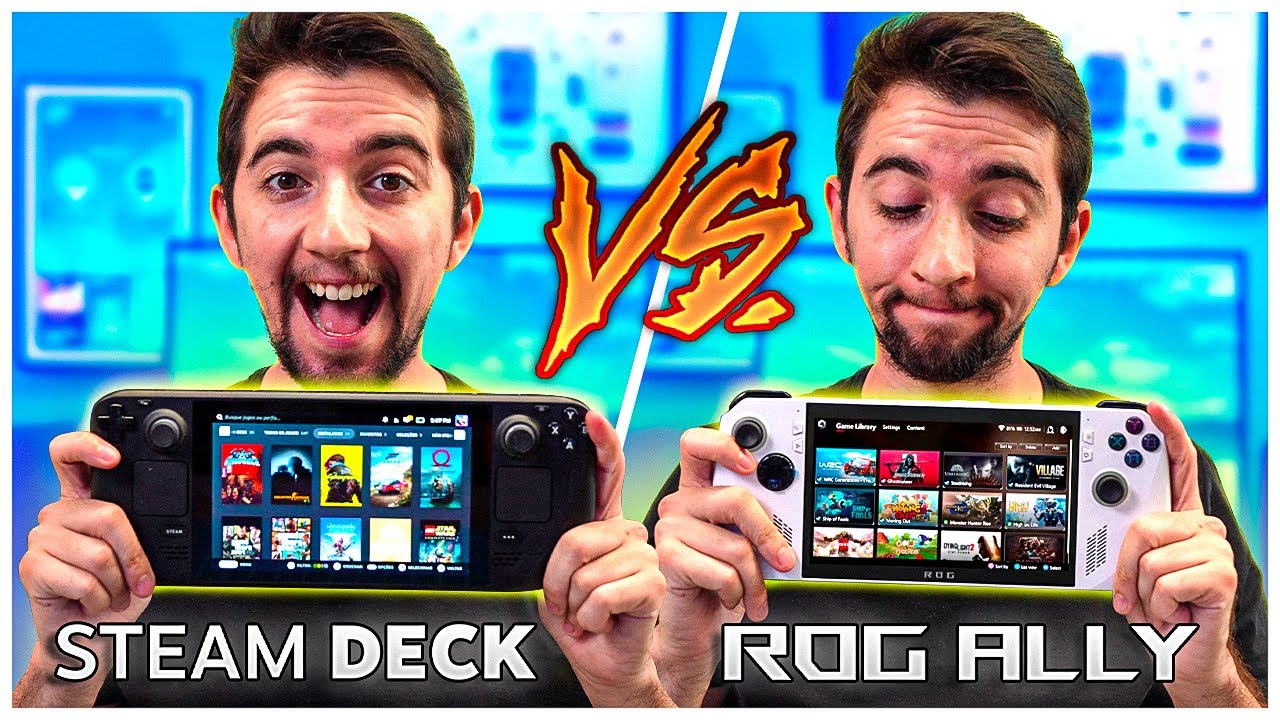 É POR ISSO que o Steam Deck é MELHOR! Rog Ally vs Steam Deck COMPARATIVO