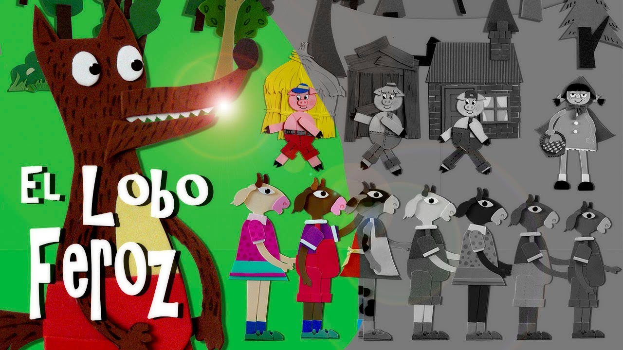 Tres Cerditos, Caperucita Roja y los Tres Cerditos LOBO FEROZ SERIE de 6 CUENTOS