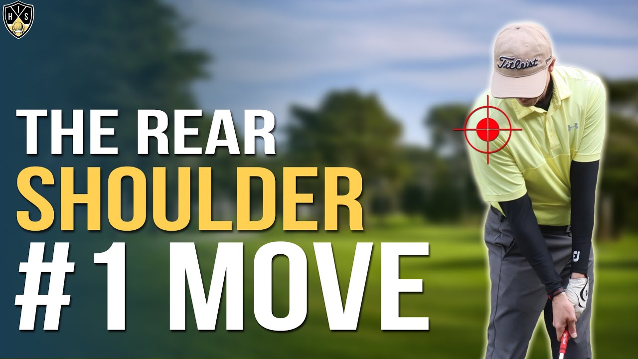 Rear Shoulder In Golf Swing ➜ Compress The Golf Ball