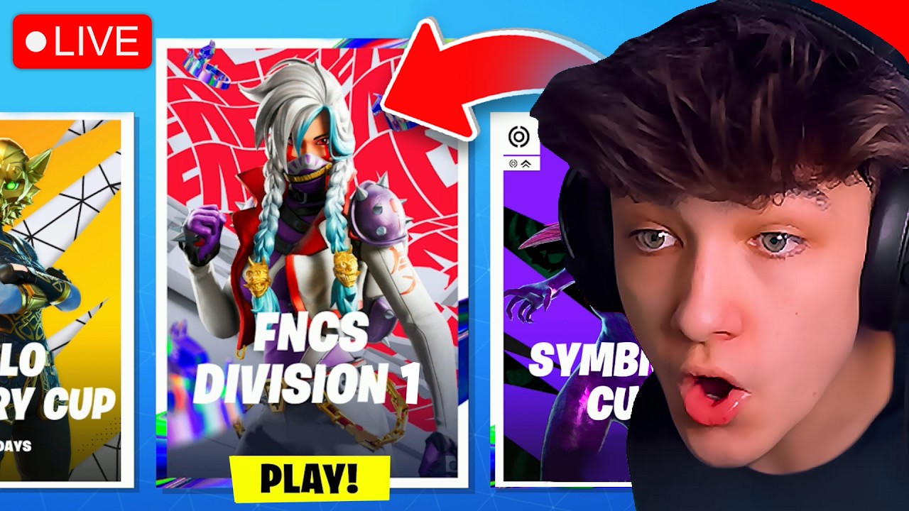 🔴LIVE! - FNCS TOURNAMENT in FORTNITE! (Day 1)