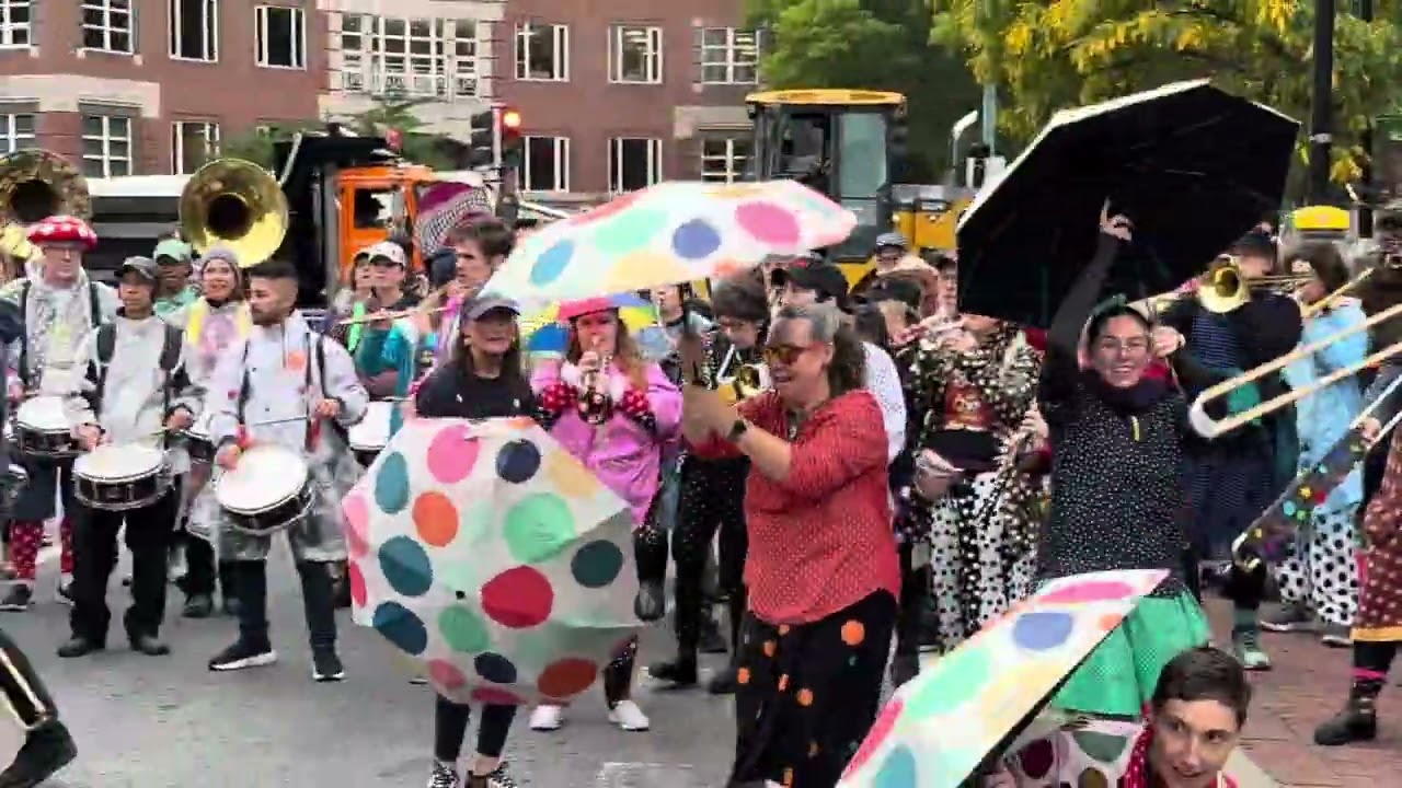 School of Honk plays “Umbrella” - Harvard Square, Honkfest 2025, 10.12.25