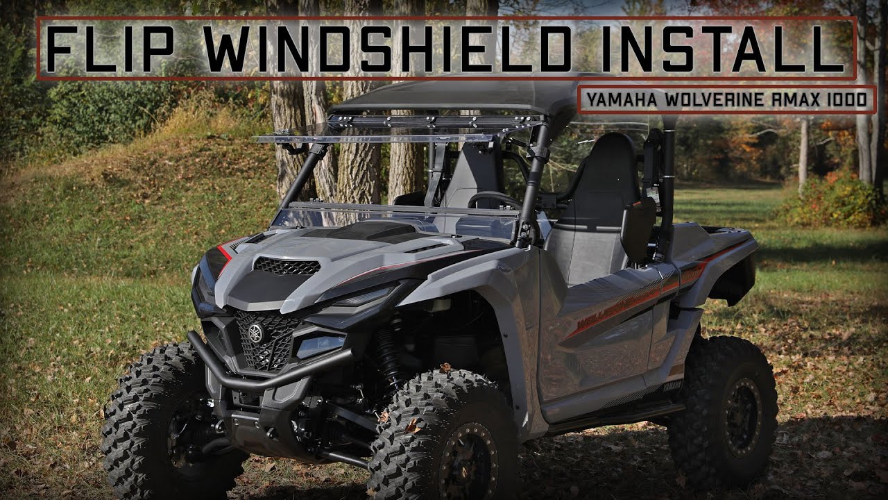 Yamaha Wolverine RMAX 1000 SuperATV Flip Windshield Install