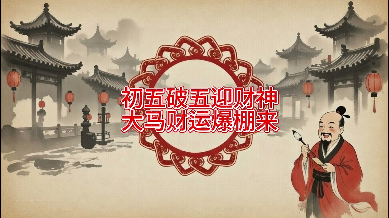 《初五破五迎财神》｜ 2026大马开工神曲：穷气轰出去，财神请进来！💰🦁
