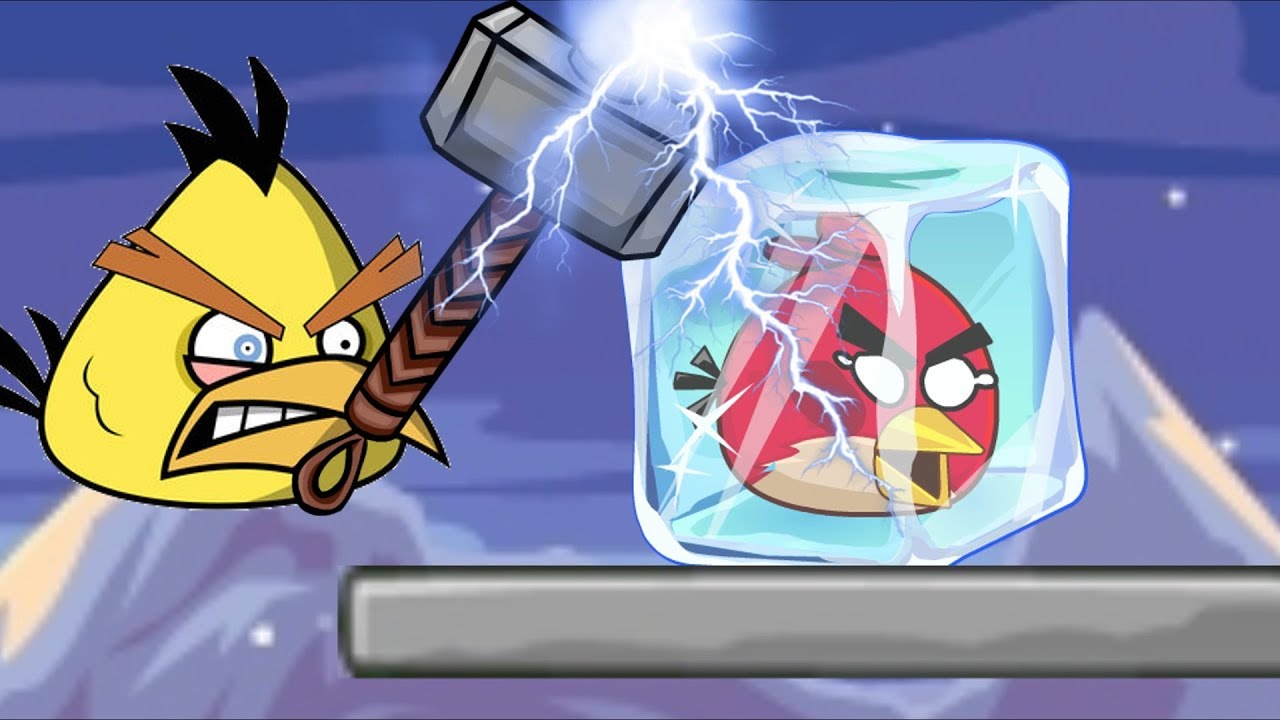 Rescue Angry Birds - FREEZE RED ANGRY BIRDS NEED RAIN WATER!!