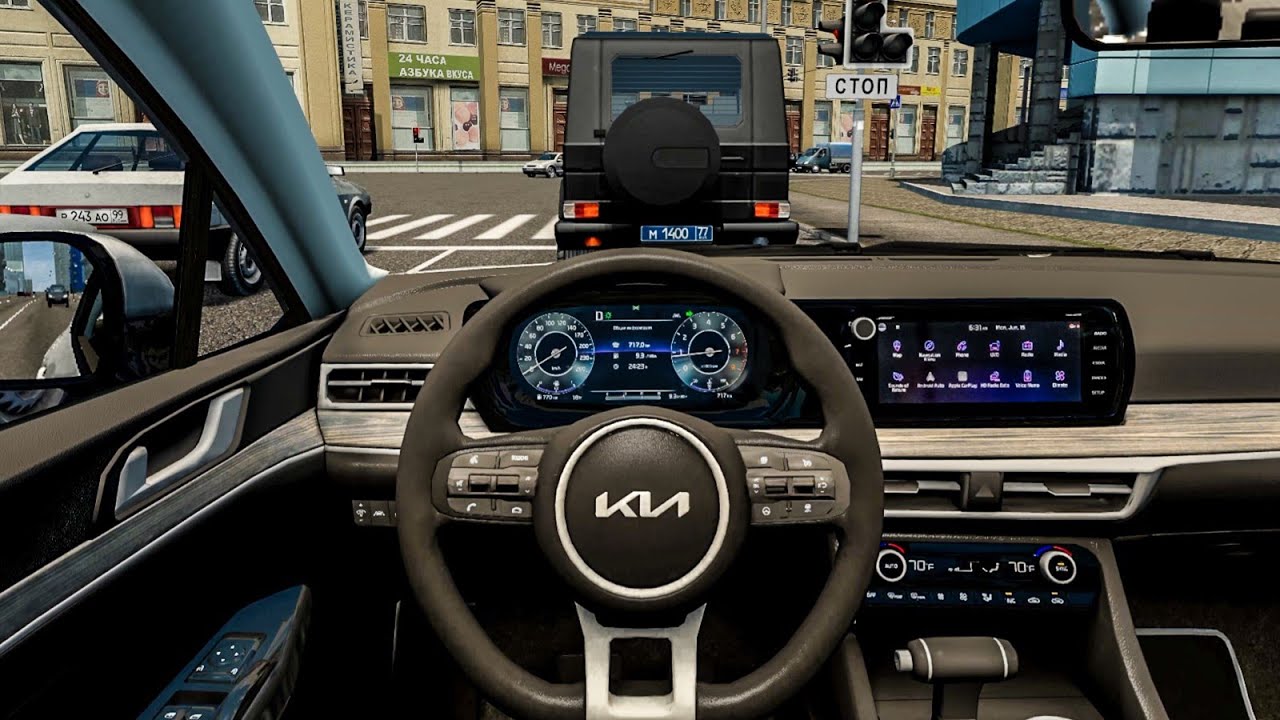 2021 KIA K5 2.5 GT (Optima) - City Car Driving [Steering Wheel Gameplay]