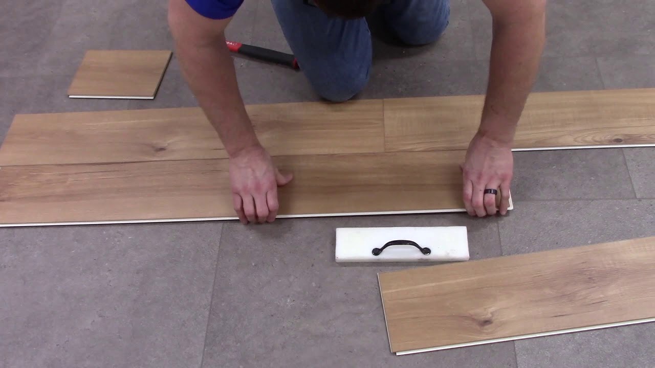 COREtec Planks Using the Angle Tap Method