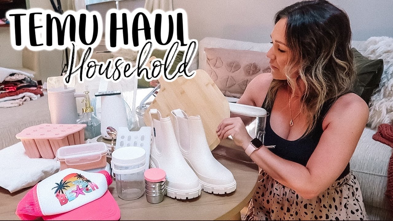 MY 1ST TEMU HAUL| HOUSEHOLD ITEMS HAUL| Tres Chic Mama