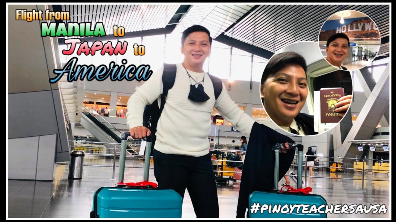 My first International Flight | Manila to America | Teacher Dha | USA |