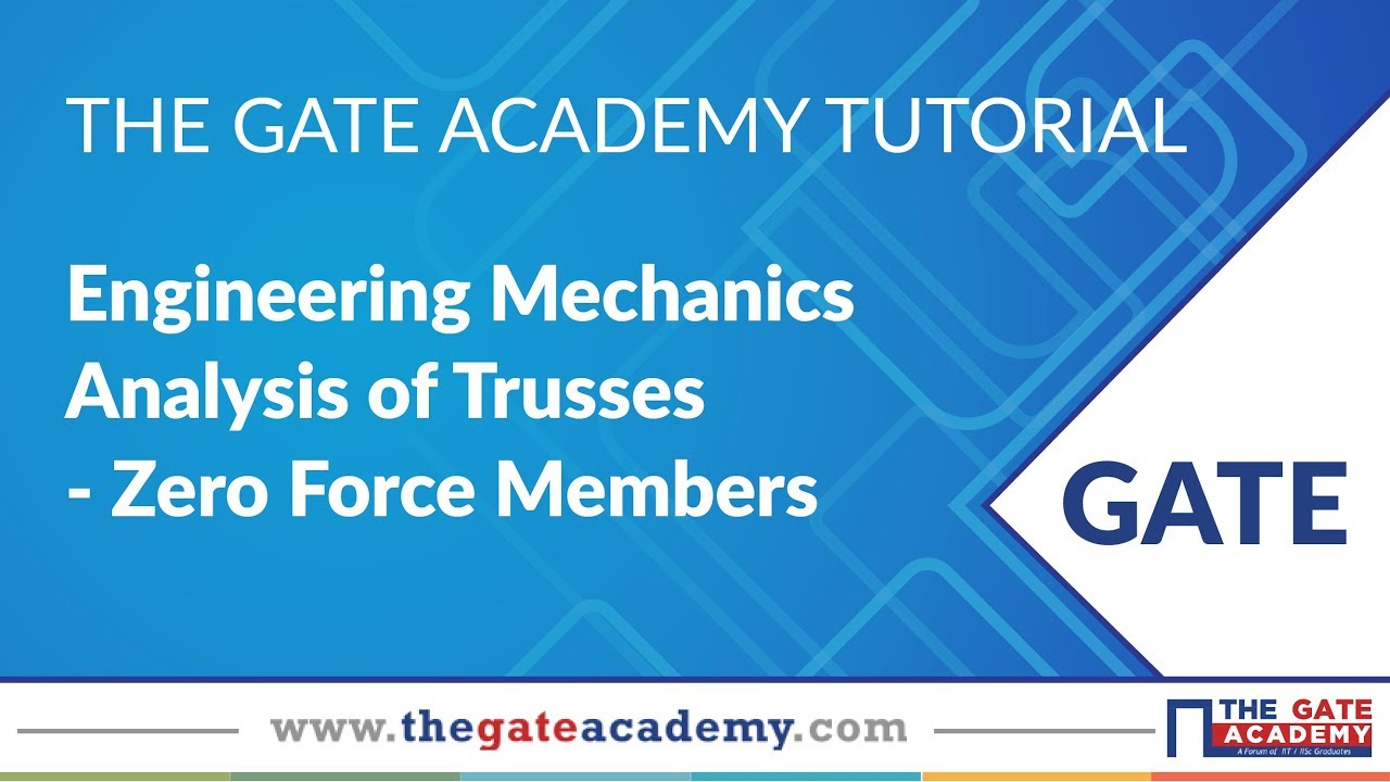 Analysis of Trusses - Zero Force Members | Engineering Mechanics | ME/ CE