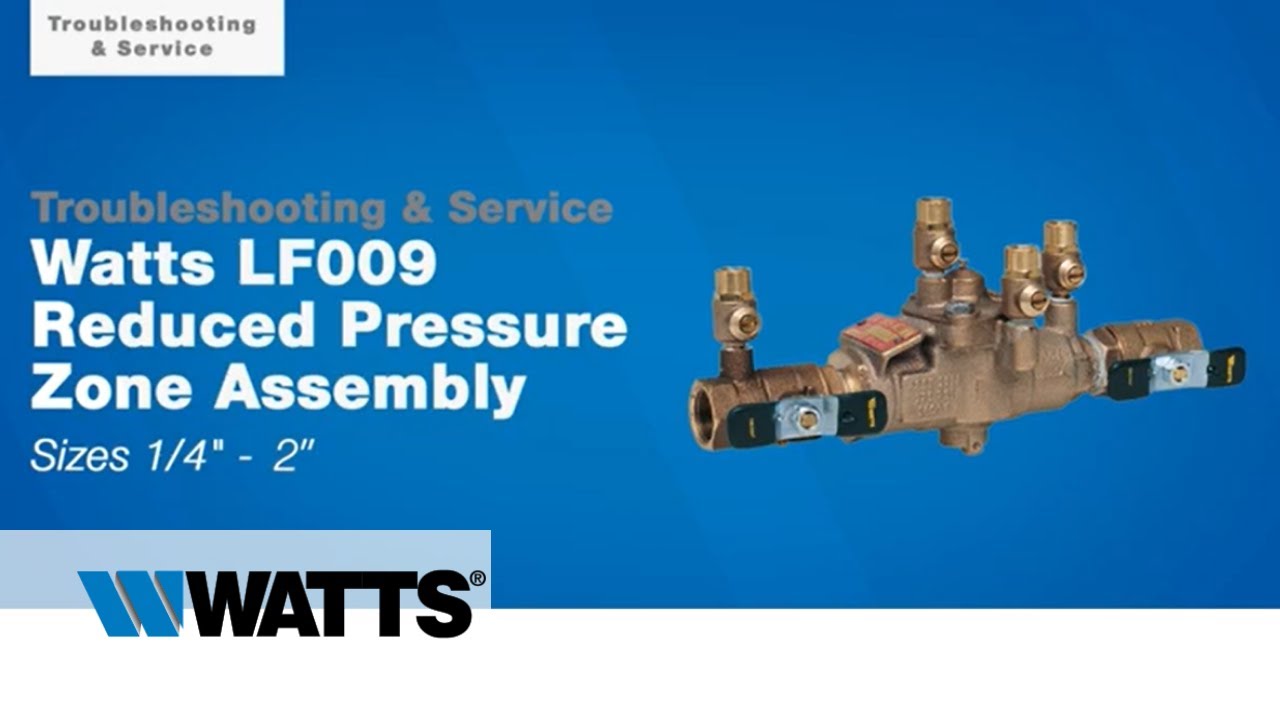 Watts LF009 ¼”-2” Trouble Shooting & Service