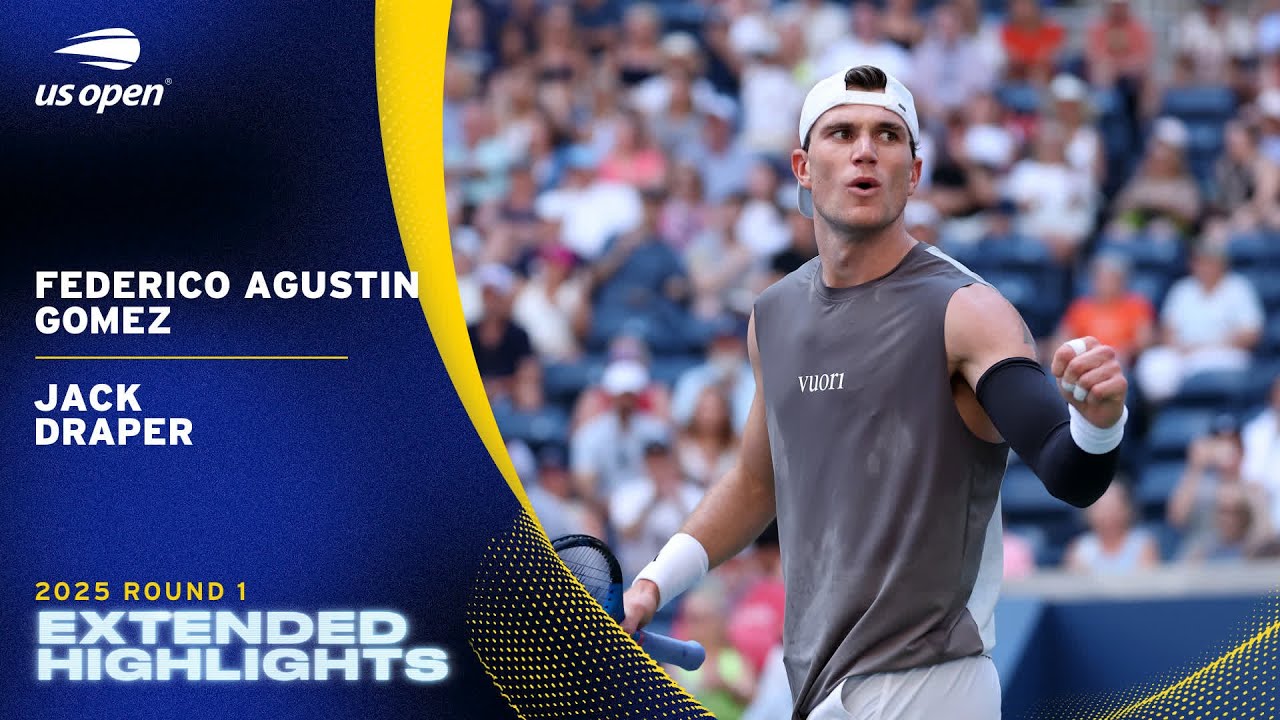 Federico Agustin Gomez vs. Jack Draper Extended Highlights | 2025 US Open Round 1