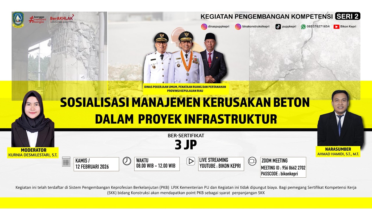 PKB 02 - SOSIALISASI MANAJEMEN KERUSAKAN BETON DALAM PROYEK INFRASTRUKTUR