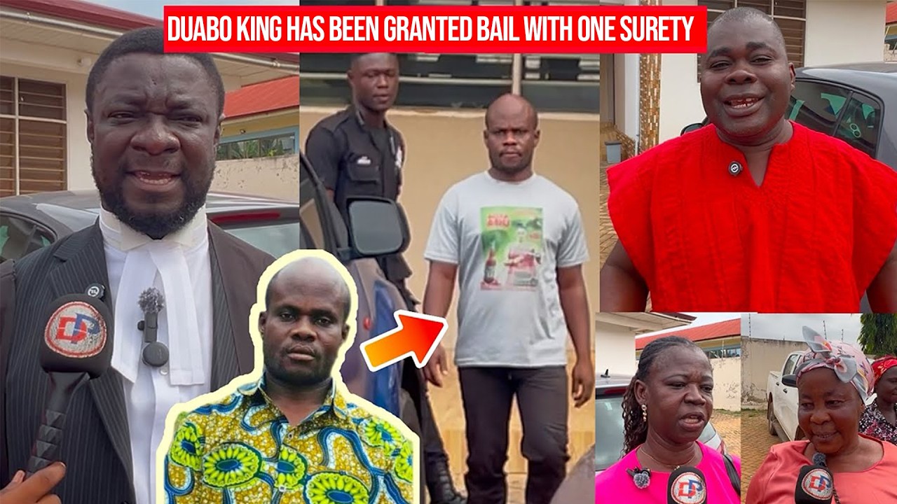 Duabo King has been granted bail with one surety—a salaried worker earning at least GHS 2,000 monthl