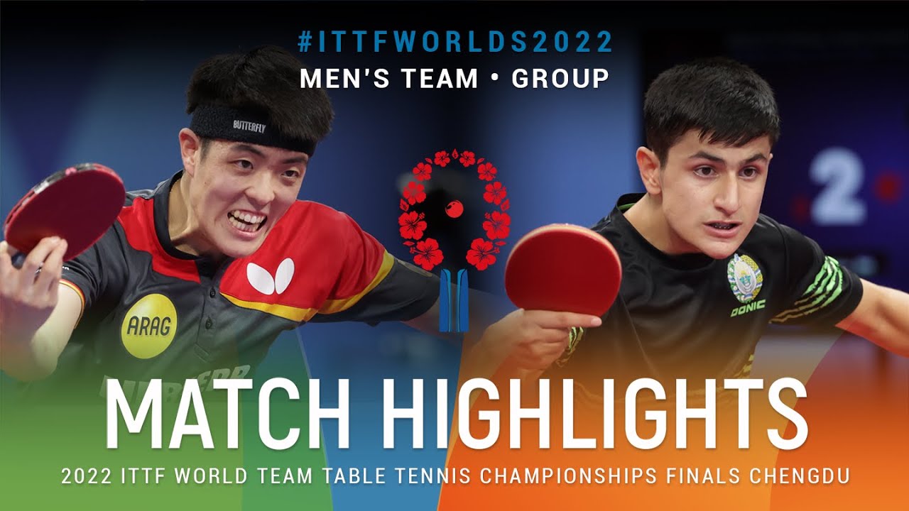 Highlights | Dang Qiu (GER) vs Shokhrukh Iskandarov (UZB) | MT Grps | #ITTFWorlds2022