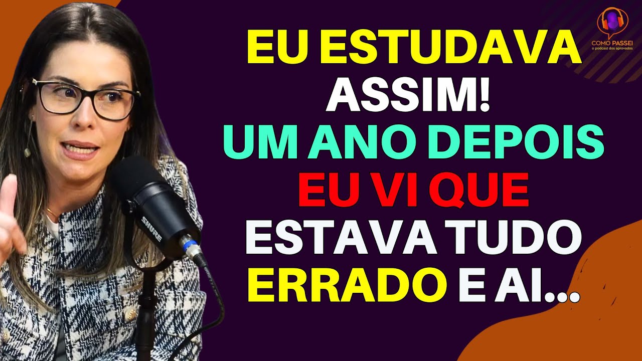 Ela percebeu o quanto estudava errado para concurso público