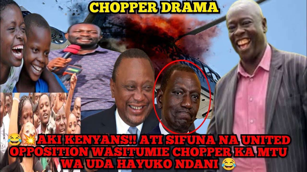 🤣💥KENYAN GEN ZS REACT AFTER CHOPPER CRASH WARNING  SIFUNA AND UNITED OPPOSITION AGAINST USING IT😂😂