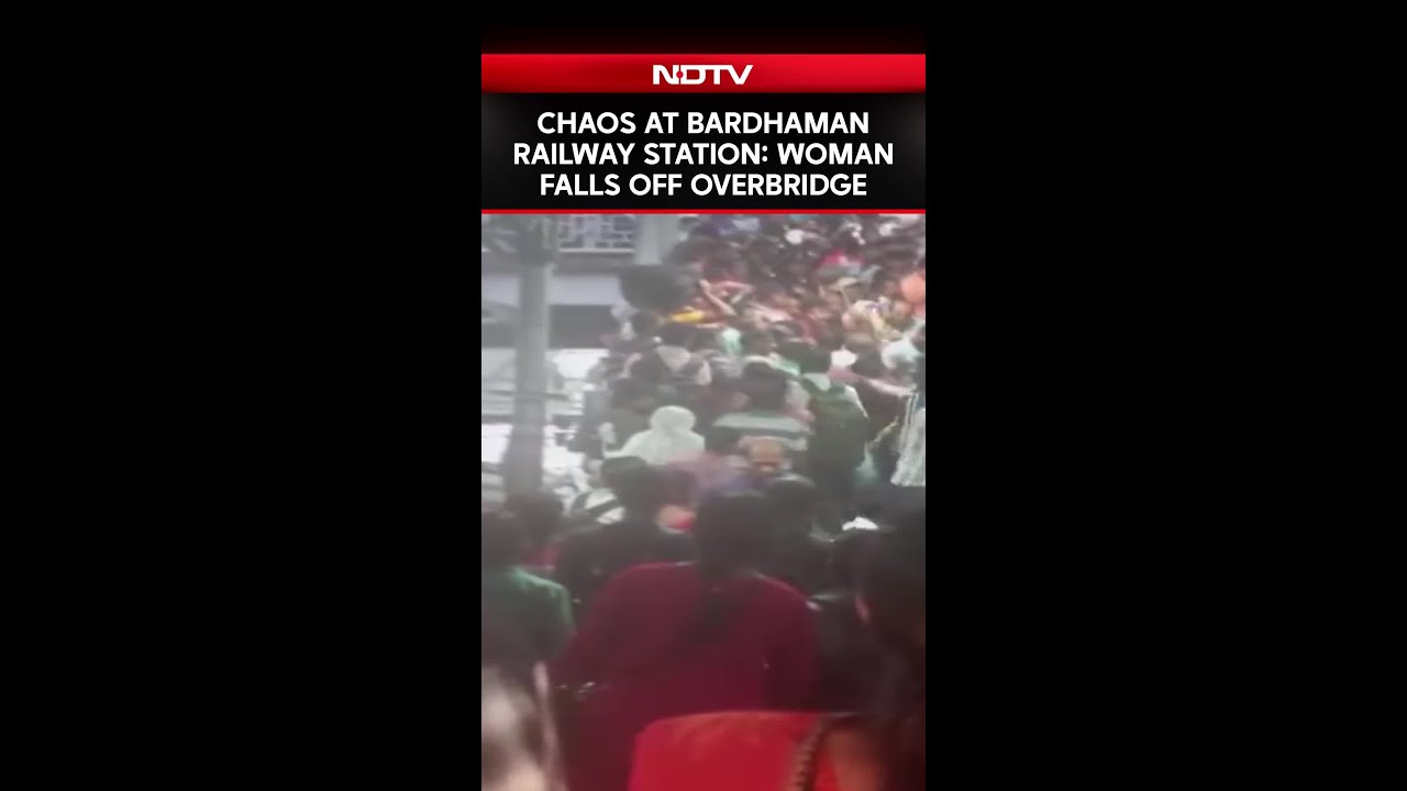 Bardhaman Railway Station | Chaos At Bengal's Bardhaman Railway Station: Woman Falls Off Overbridge