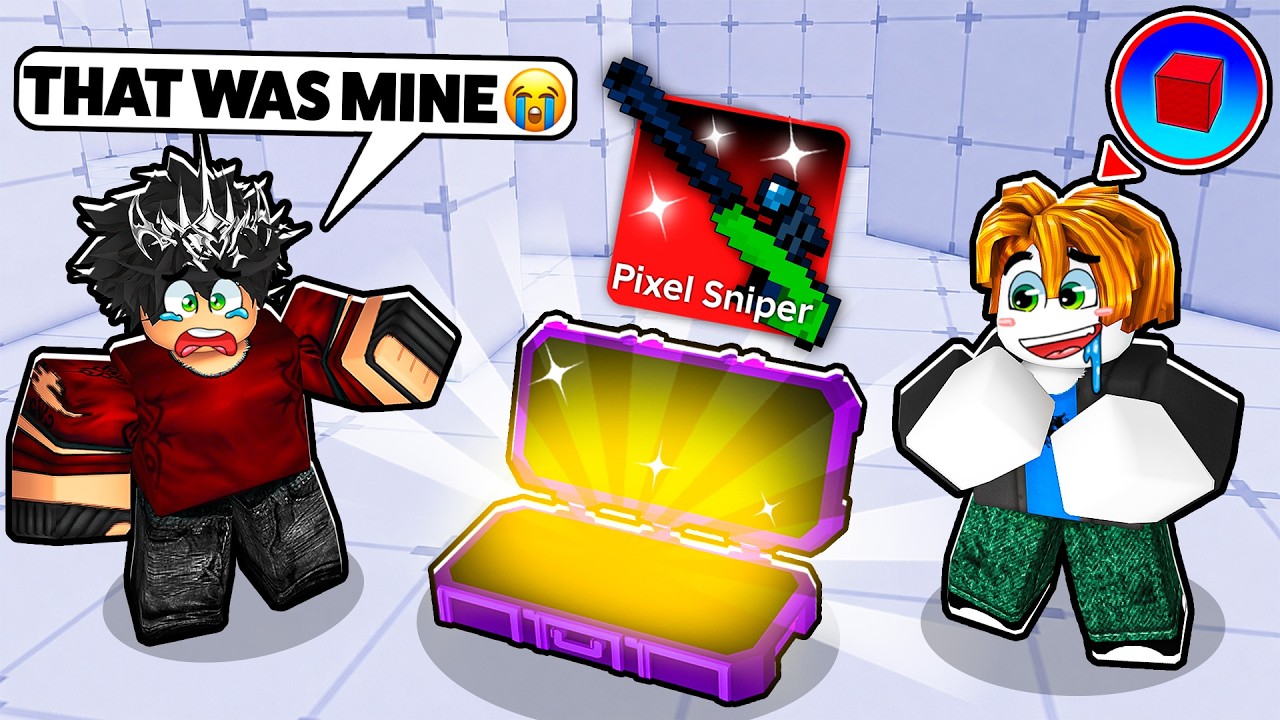 Opening SKIN CASES in front of SCAMMERS in Roblox Rivals!