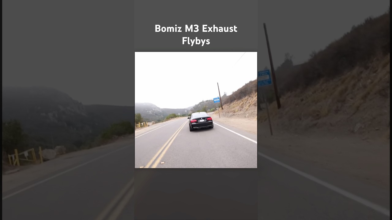 Flybys in our Bomiz BMW E92 M3 Valved Exhaust system in Titanium 
