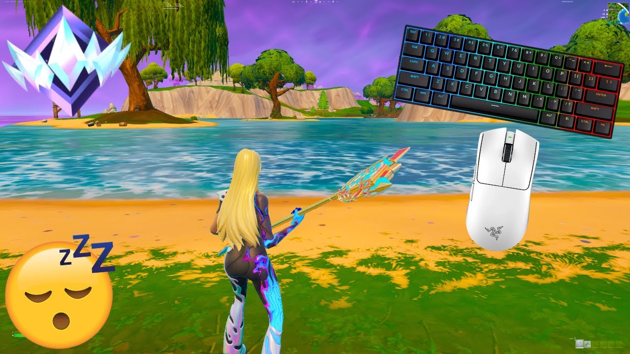 Fortnite ASMR Reload Ranked Keyboard & Mouse Sounds 240FPS 4K