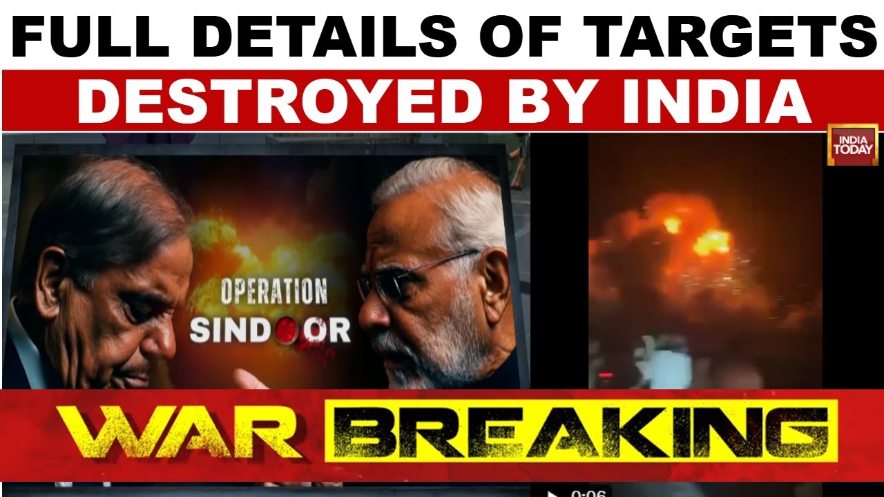 Operation Sindoor: Over 90 terrorists killed In strikes On 9 terror Camps In Pakistan | India Today