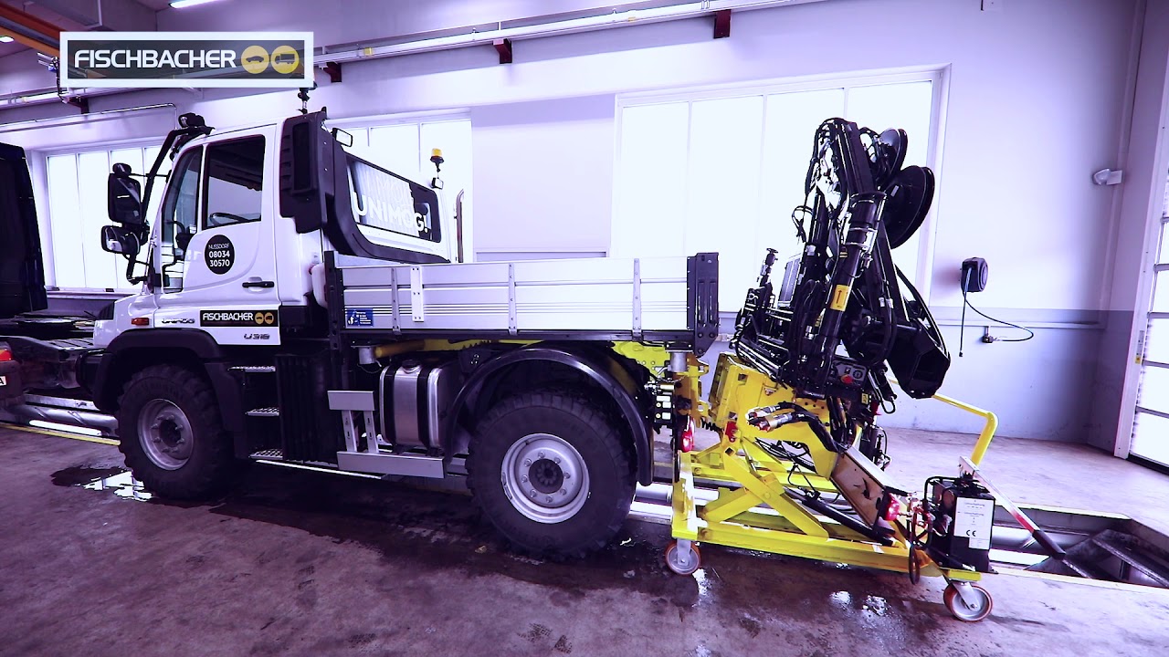 KRANIMOG Kran-Schnellanbau-System von Fischbacher für den UNIMOG