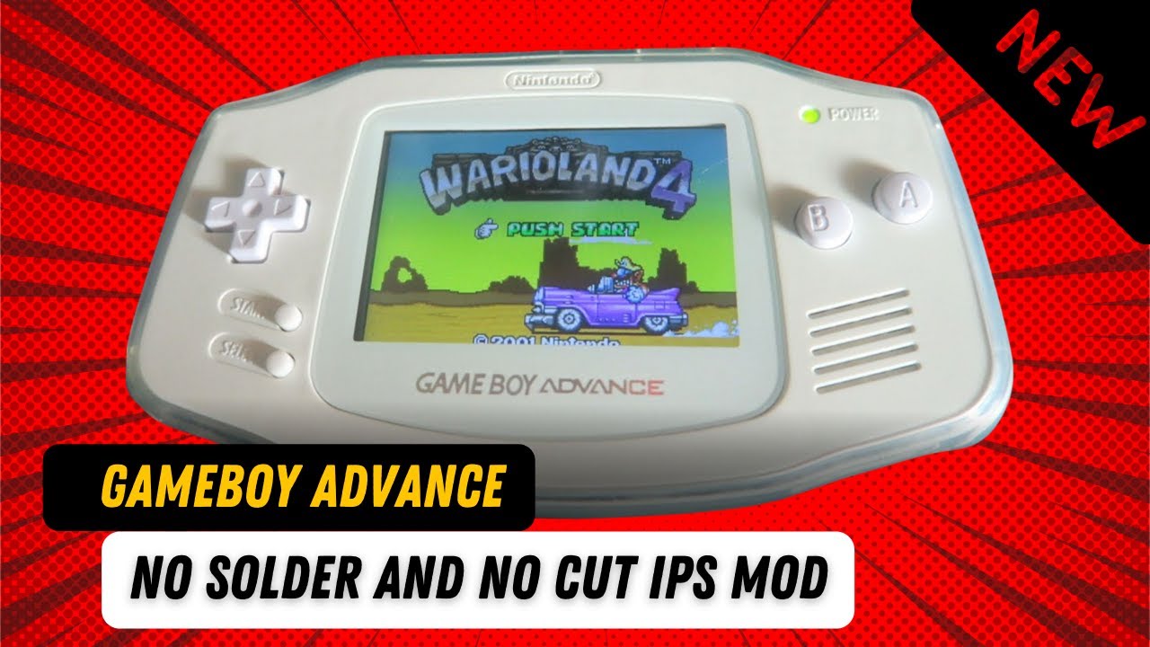 [MOD] How to Install GameBoy Advance NO Solder NO Cut Backlight IPS V3 Screen Mod | Tutorial 2022