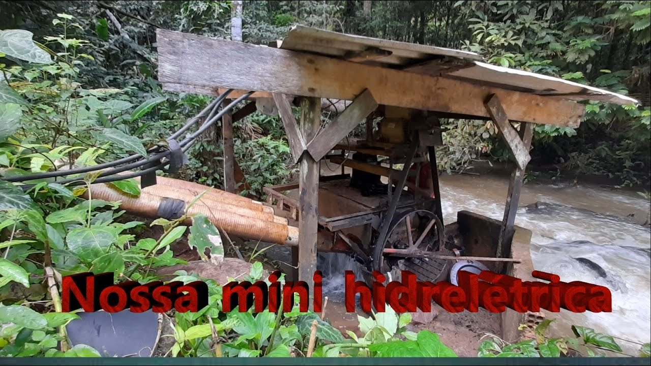 Nossa mini hidrelétrica