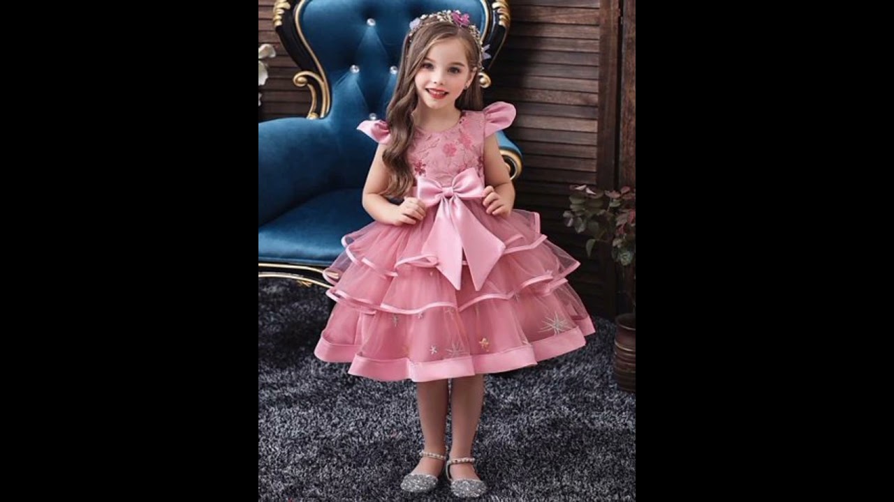 Fashion Flower Girl Dress Beige Sequined Tull Hilo Wedding Party Dress#2021 #stylish #Baig Family#