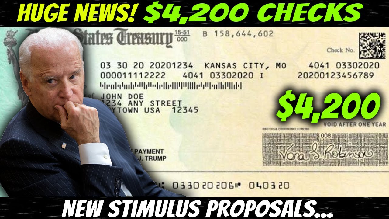 HUGE NEWS! $4,200 Checks & $1,400 Stimulus Check Update | Child Tax Credits & Unemployment (WOW)