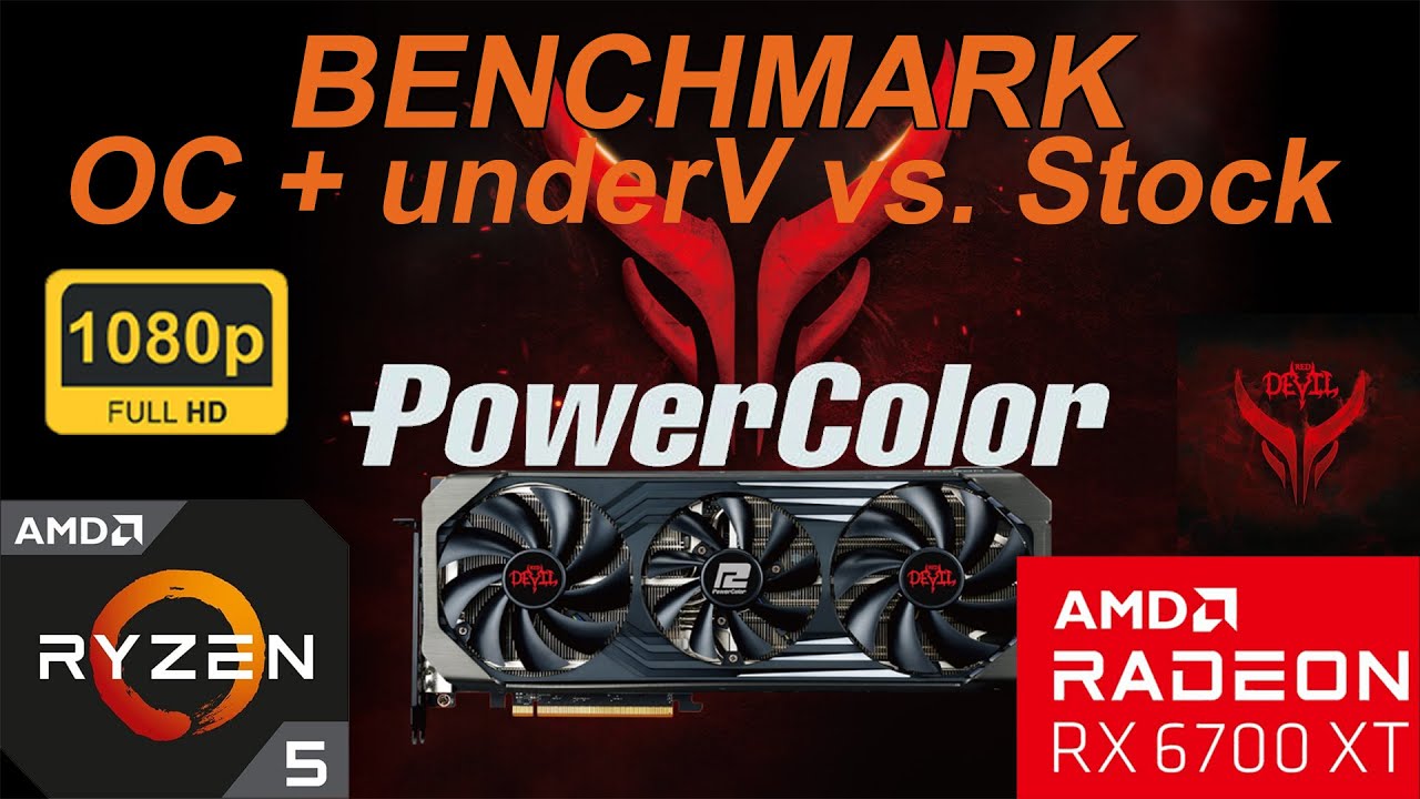 PowerColor RX 6700 XT Red Devil [OC & underV vs. Stock] 1080p