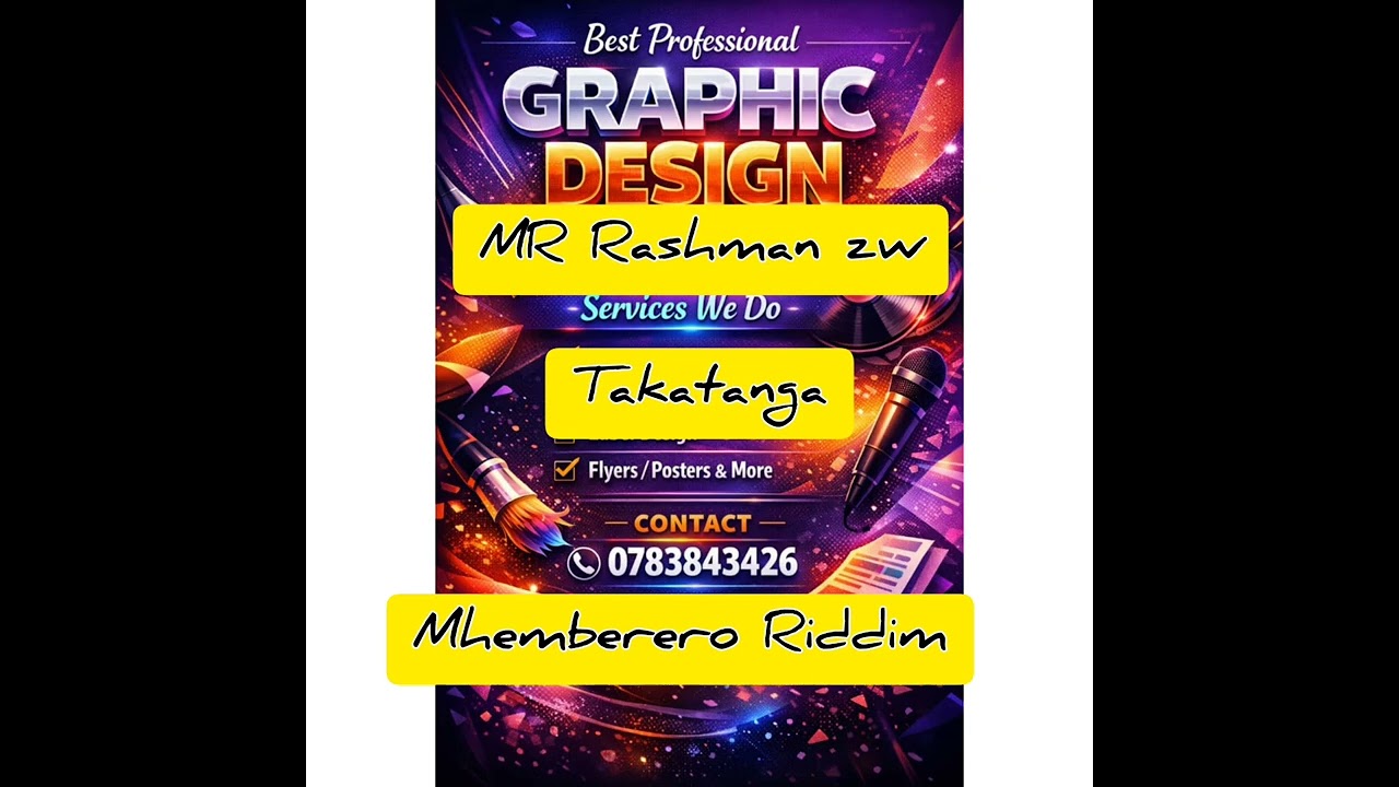 MR Rashman zw takatanga mhemberero Riddim. Kelly studio Music 