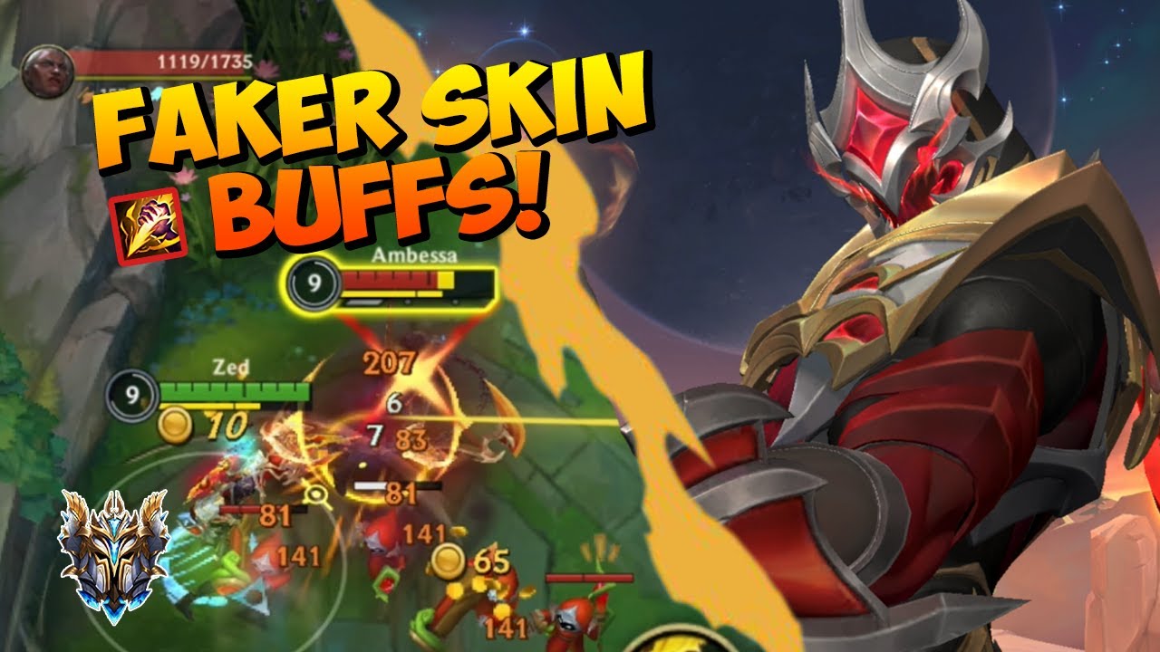 В Wild Rift: джунгли с зомби — использование скина T1 Faker.
