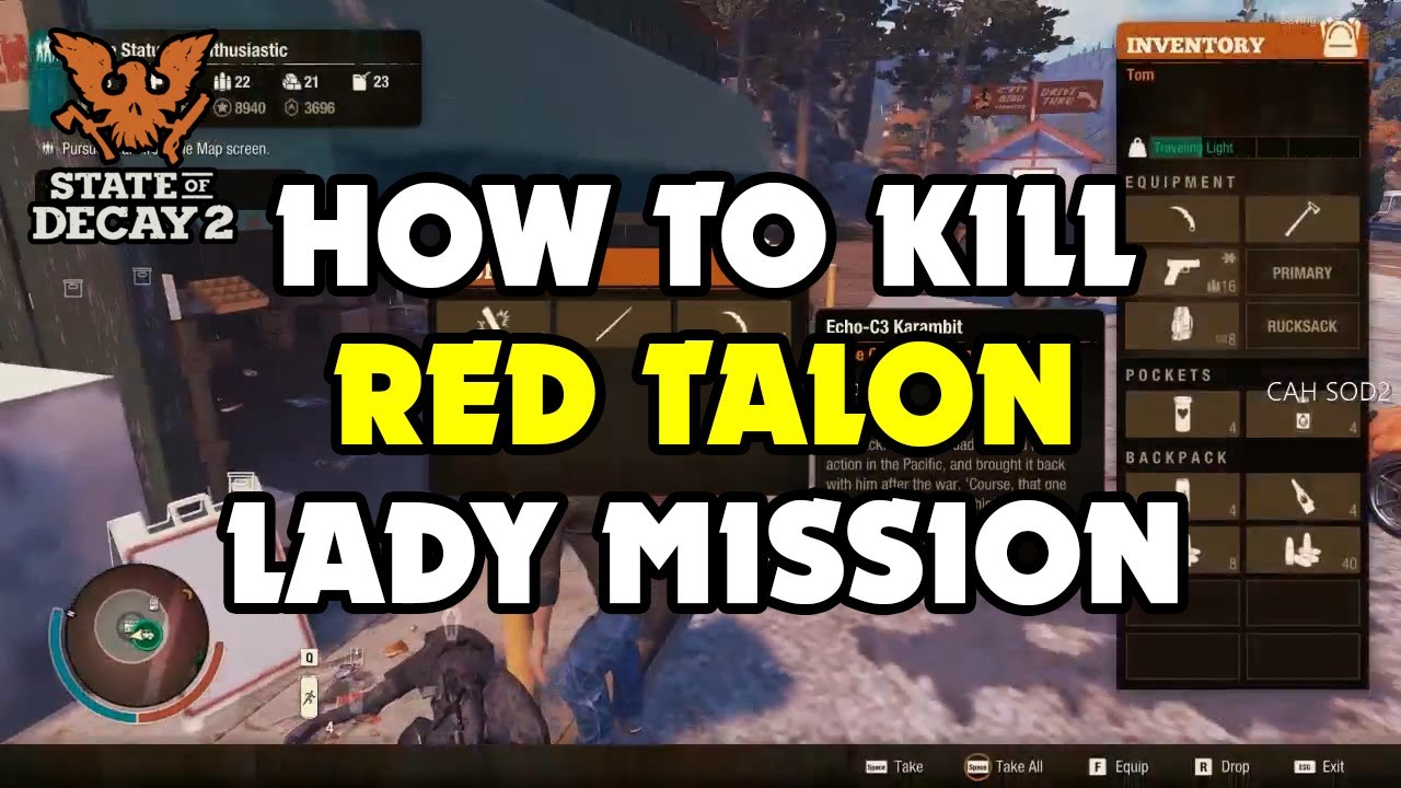 RESCUE MISSION AGAINST RED TALON WOMAN - State of Decay 2