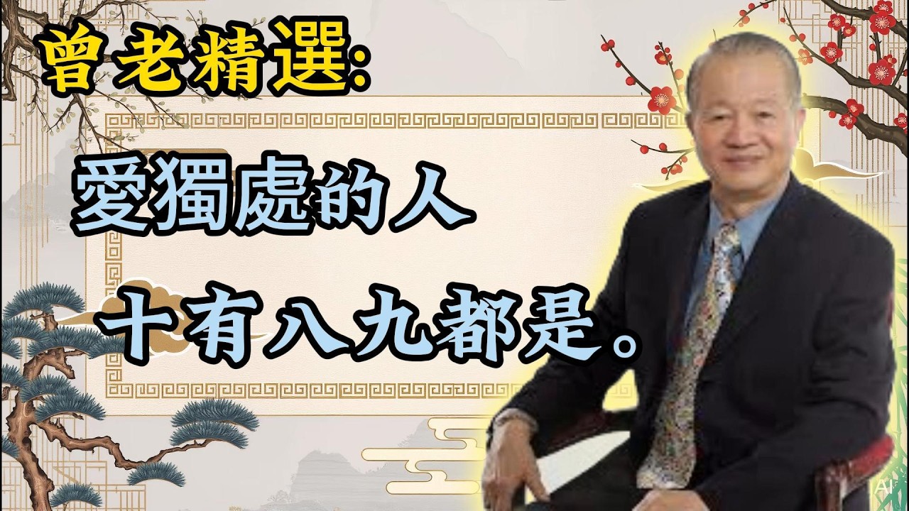曾仕强：獨來獨往的人，十有八九，皆是清醒之人！#心靈成長 #老年人 #幸福人生 #深夜好文 #健康養老