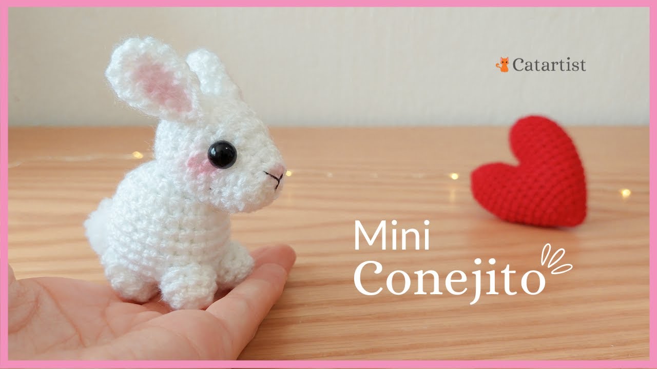 ❤️ Mini Conejo Amigurumi 🐰 Crochet Tutorial Paso a paso - Fácil 💕 Esp-Eng