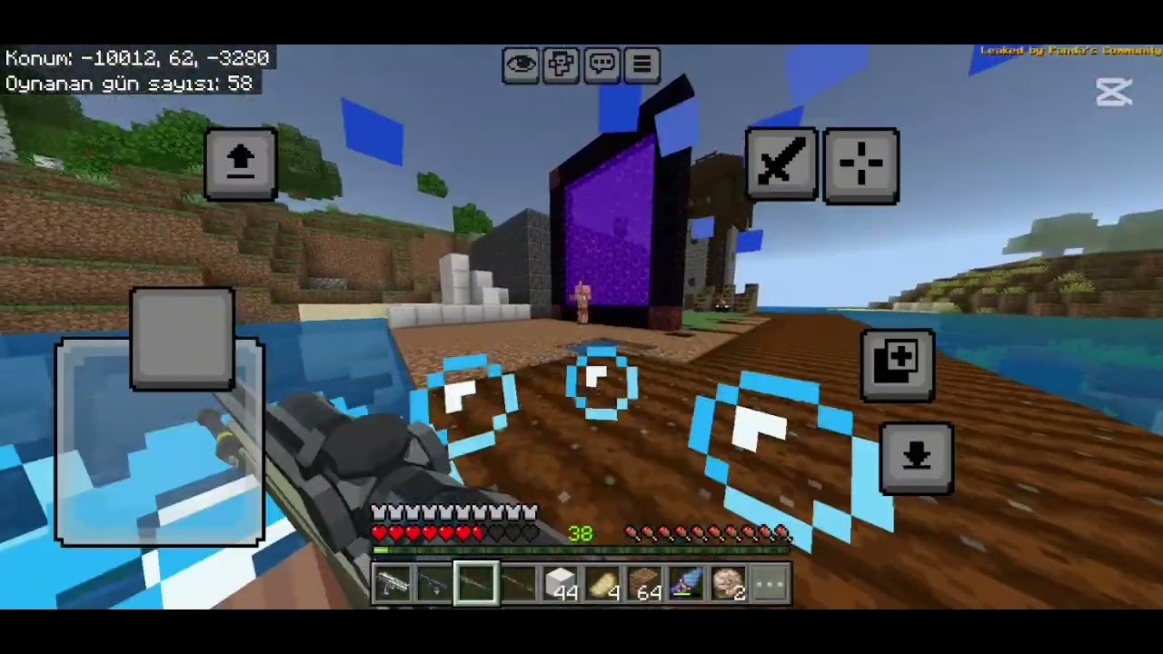 Minecraft modlu survivale devam piramit yaptık!