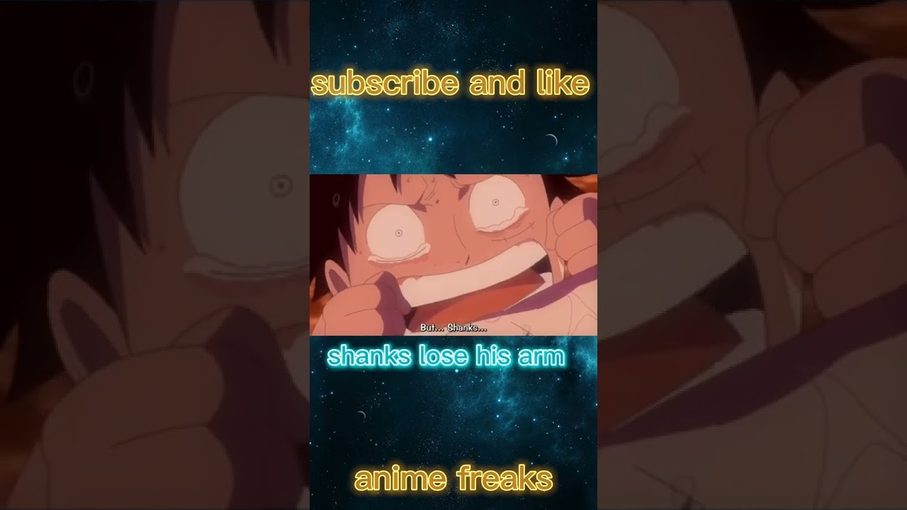 Shanks lose his arm...#onepiece #shanks #luffy