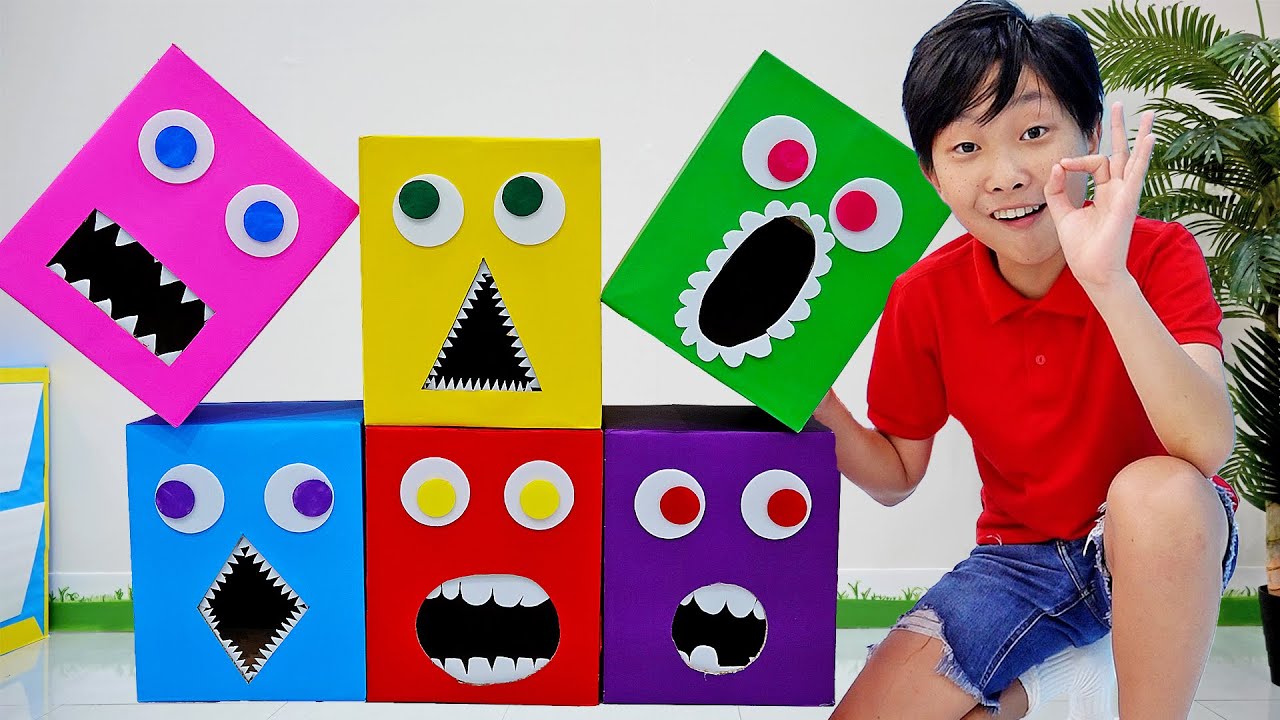 форма коробка цвет игра с игрушкой для детей Shape Box with Toy Color Play
