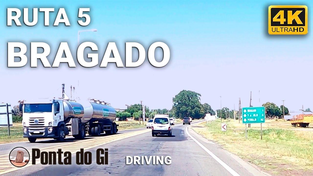 [4K] RUTA NACIONAL 5 #driving tour 2023 -  BRAGAD0 - Buenos Aires - RUTAS DE ARGENTINA