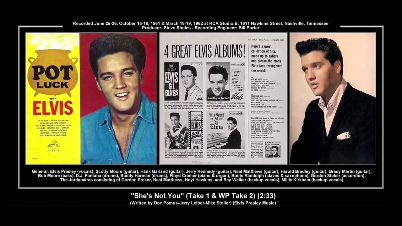 *(1962) RCA ''She's Not You'' (Take 1 & WP Take 2) Elvis Presley