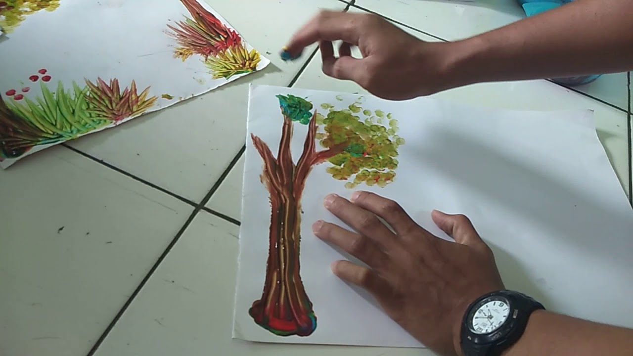 Gambar finger painting.  By.  Ikhsan Kalm