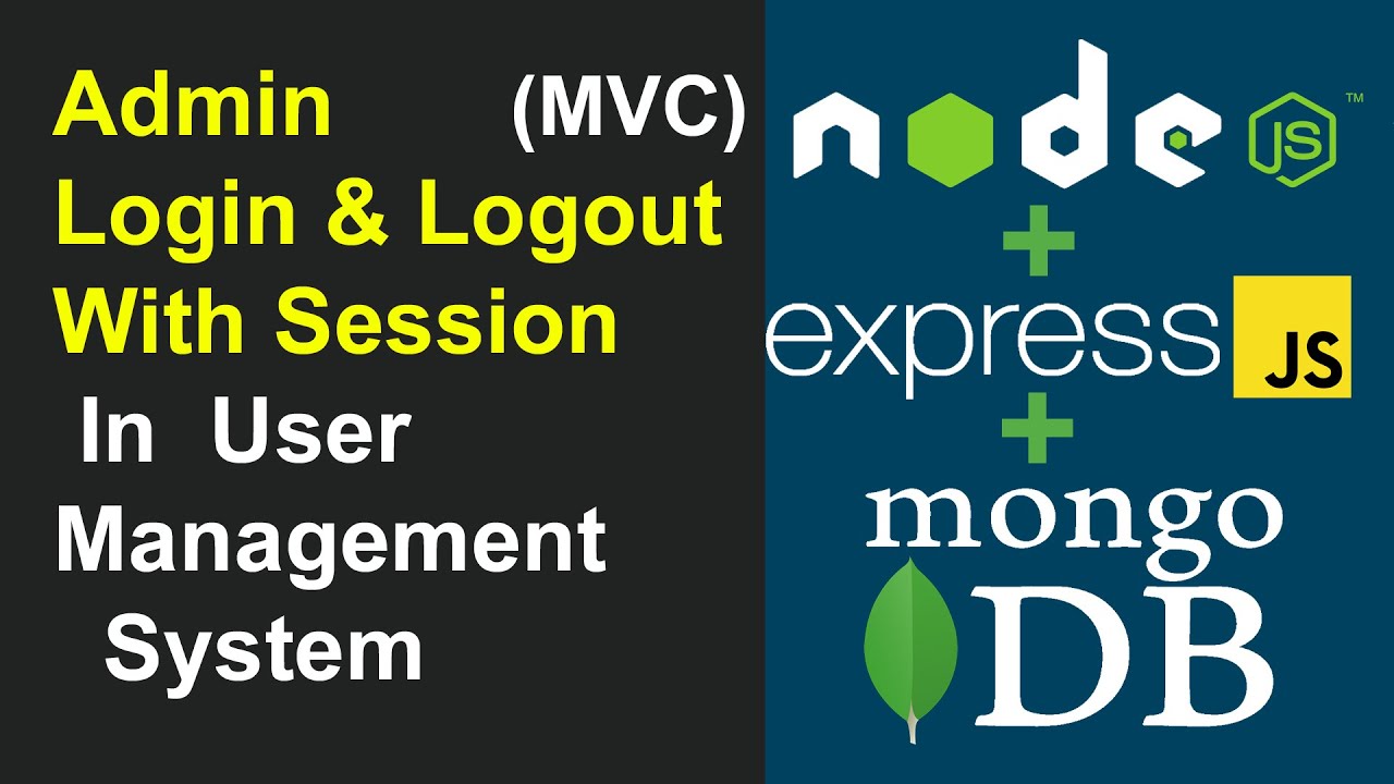 Admin Login And Logout In User Management System Project Node JS, Express JS, and MongoDB In Hindi