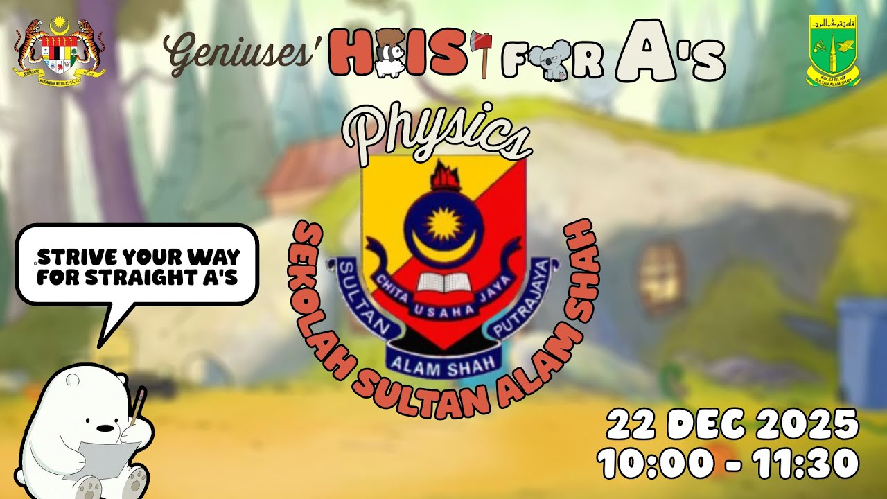 GENIUSES HEIST FOR A'S 2026: PHYSICS (SAS) | 22 DECEMBER 2025