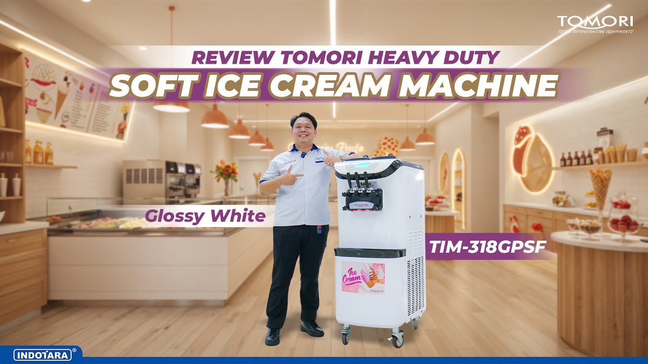 TOMORI SOFT ICE CREAM TIM-318GPSF MESIN ES KRIM DESIGN ESTETIK DAN DINAMIS