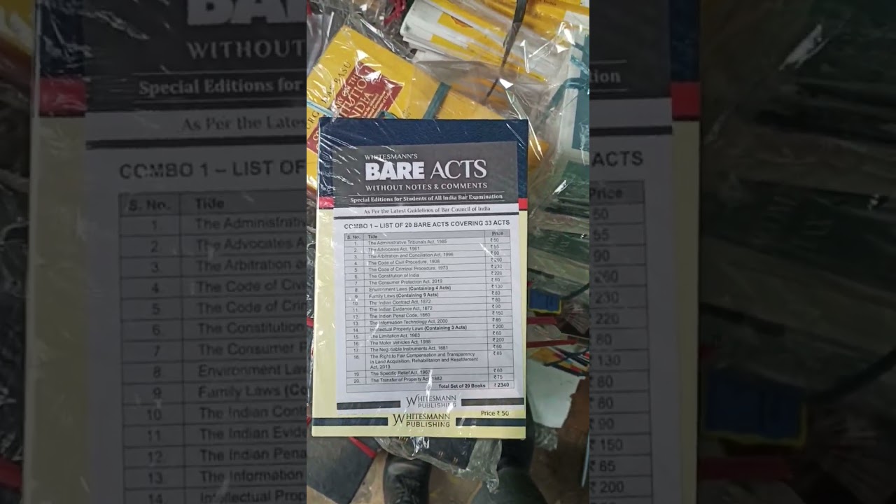 Best Bare Act for AIBE 18 Exam #Bare act for AIBE #AIBE EXAM MATERIAL #aibe18