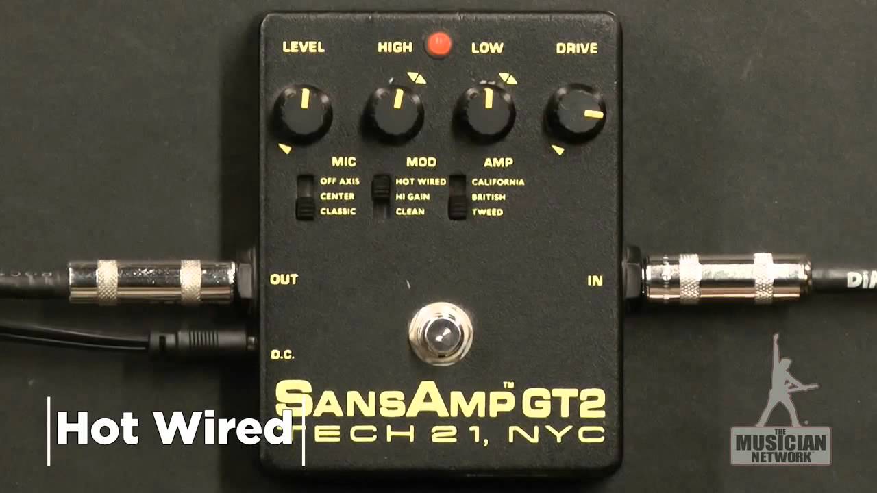 TECH 21 SANSAMP GT2 GUITAR PEDAL REVIEW (Gibson SG) - GearUP on TMNtv !