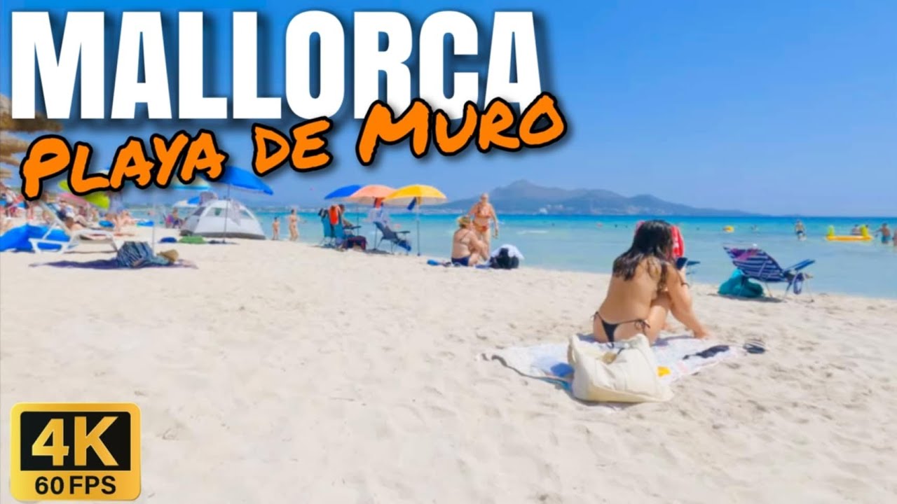 🇪🇸Most Beautifull Beach in Mallorca! Playa de Muro⛱️🌞Mallorca, Majorca, Baleare, Spain, August