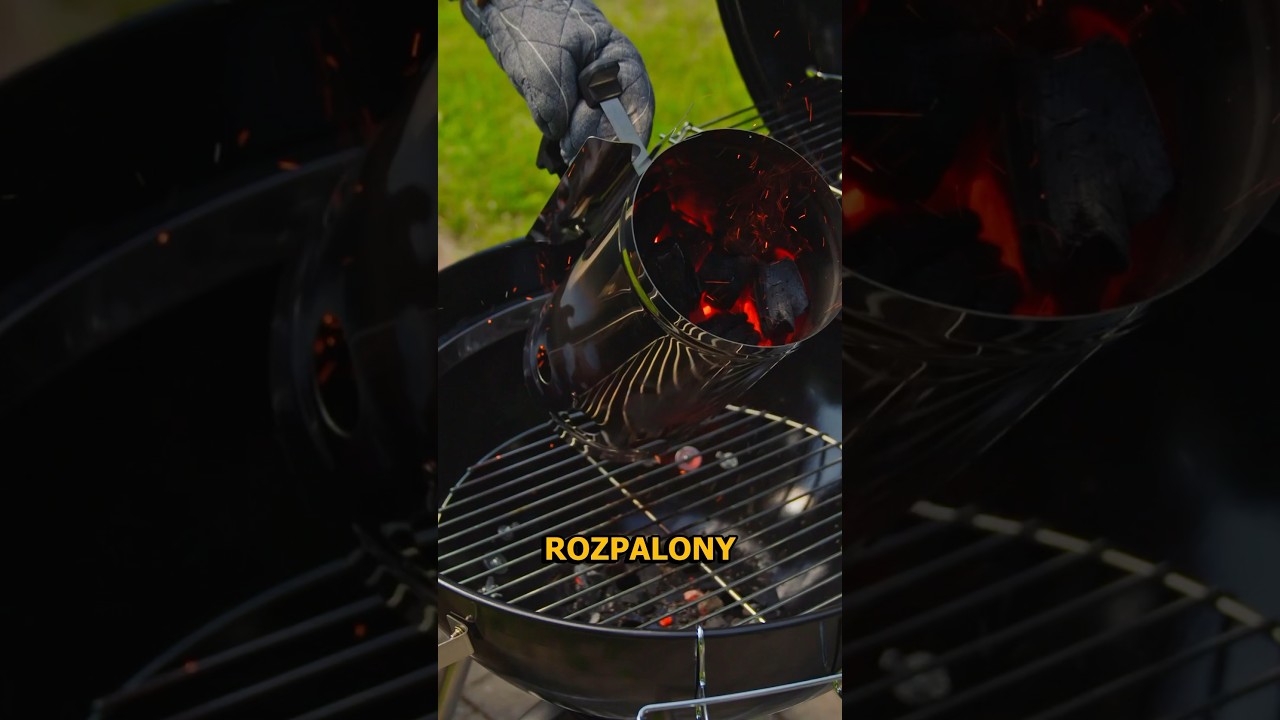 Jak rozpalić grill węglowy za pomocą komina? Łatwy i szybki spos&oacute;b! #grill #rozpalanie #węglowy