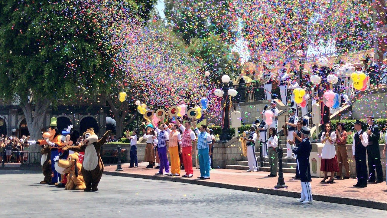 Disneyland 62nd Birthday Celebration on Main St. USA July 17, 2017